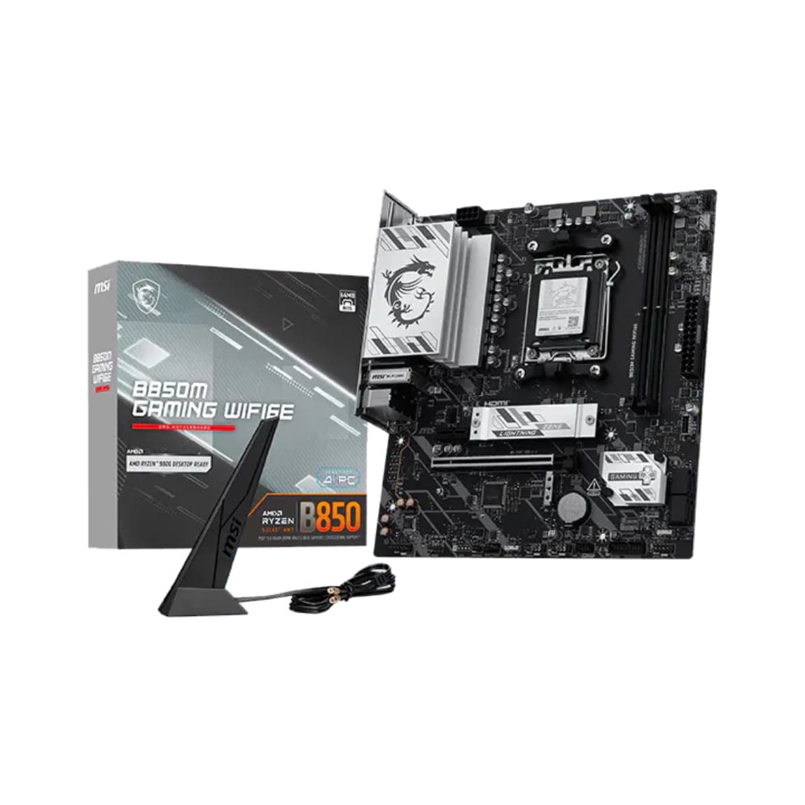 PLACA MÃE MSI B850M GAMING WIFI6E, AMD AM5, MATX, WF/BLT, DDR5 - B850M GAMING WIFI6E