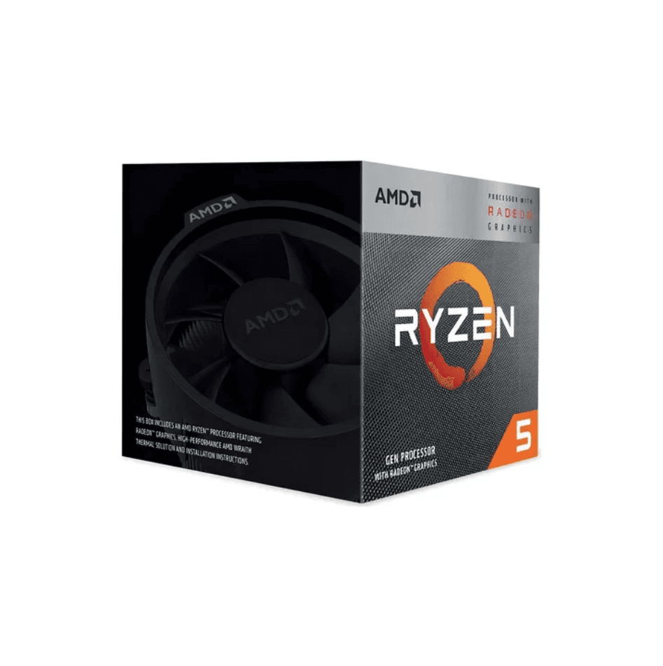 PROCESSADOR AMD RYZEN 5 3400G, 4.2GHZ MAX TURBO, CACHE 4MB, 4 CORE, 8 THREADS, AM4 - YD3400C5FHBOX