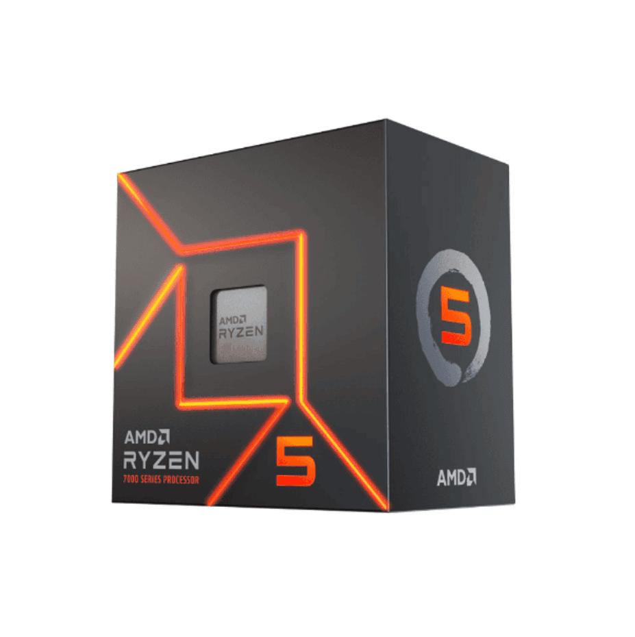 PROCESSADOR AMD RYZEN 5 7600, 5.1GHZ MAX TURBO, CACHE 38MB, 6 CORE, 12 THREADS, AM5 - 100-100001015BOX