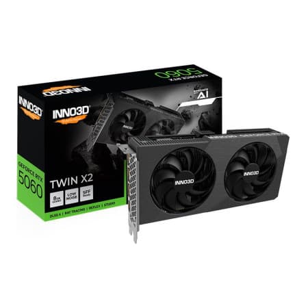 INNO3D GeForce RTX 5060 Twin X2 OC V2, 8GB, GDDR7, 128-bit