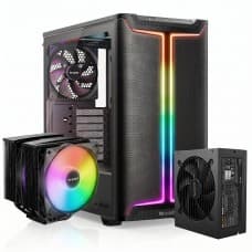 Combo Be Quiet, Gabinete Base 501 DX + Air Cooler + Fonte 850W