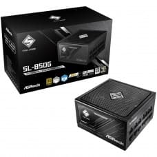 Fonte ASRock Steel Legend, 850W, 80 Plus Gold, Cybenetics Platinum, Full Modular, ATX 3.1, PCIe 5.1, Pret