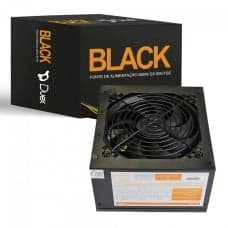 Fonte Duex 600W, Black, Manual, DX 600FSE