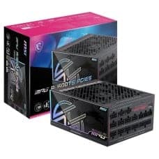 Fonte MSI MPG Ai1600TS PCIE5, 1600W, 80 Plus Titanium, Cybenetics Titanium, ATX 3.1, PCIe 5.1, Full Modul