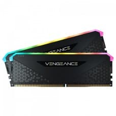 Memória DDR4 Corsair Vengeance RGB RS, 16GB (2x8GB), 3200MHz, Preto, CMG16GX4M2E3200C16