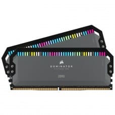 Memória DDR5 Corsair Dominator Platinum RGB, 32GB (2x16GB), 5200MHz, Cinza, CMT32GX5M2B5200Z40