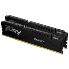 Memória DDR5 Kingston FURY Beast, 16GB (2x8GB), 5200MHz, Black, KF552C40BBK2-16