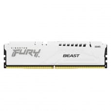 Memória DDR5 Kingston Fury Beast, 16GB, 6400MHz, White, KF564C32BWE-16