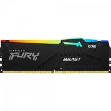 Memória DDR5 Kingston Fury Beast, RGB, 16GB, 5600Mhz, Black, KF556C36BBEA-16