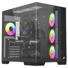 PC GAMER CAPTAIN Intel Core i5 12400 / AMD Radeon RX 9060 XT 16GB / 16GB DDR4 (2X8GB) / SSD 480GB