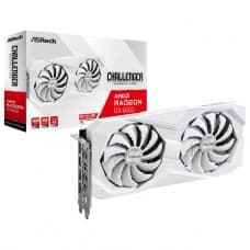 Placa de Vídeo ASRock Radeon RX 6600 Challenger White, 8GB, GDDR6, FSR, Ray Tracing, Branco, 90-GA4UZZ-00