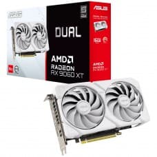 Placa de Vídeo Asus AMD Radeon RX 9060 XT Dual White, 16GB, GDDR6, FSR, Ray Tracing, DUAL-RX9060XT-16G-WH