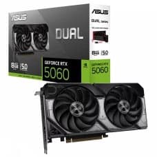 Placa de Vídeo Asus Dual NVIDIA GeForce RTX 5060, 8GB, GDDR7, DLSS, Ray Tracing, DUAL-RTX5060-8G