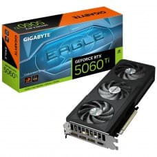 Placa de Vídeo Gigabyte NVIDIA GeForce RTX 5060 Ti Eagle Max OC, 8GB, GDDR7, DLSS, Ray Tracing, GV-N506TE