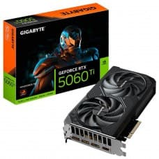Placa de Vídeo Gigabyte NVIDIA GeForce RTX 5060 Ti Windforce, 8GB, GDDR7, DLSS, Ray Tracing, GV-N506TWF2-