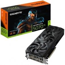 Placa de Vídeo Gigabyte NVIDIA GeForce RTX 5070 Ti Windforce OC SFF, 16GB, GDDR7, DLSS, Ray Tracing, GV-N