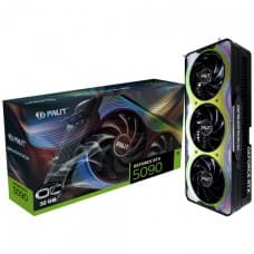 Placa de Vídeo Palit NVIDIA GeForce RTX 5090 GameRock OC, 32GB, GDDR7, DLSS, Ray Tracing, NE75090S19R5-GB