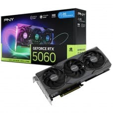 Placa de Vídeo PNY NVIDIA GeForce RTX 5060 EPIC-X RGB OC Triple Fan, 8GB, GDDR7, DLSS, Ray Tracing, VCG50