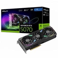 Placa de Vídeo PNY NVIDIA GeForce RTX 5070 EPIC-X RGB OC Triple Fan, 12GB, GDDR7, DLSS, Ray Tracing, VCG5