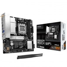 Placa Mãe ASRock B850M Rock WiFi, Chipset B850, AMD AM5, mATX, DDR5