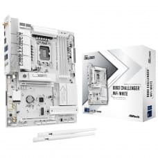Placa Mãe ASRock B860 Challenger WiFi White, Chipset B860, Intel LGA 1851, ATX, DDR5, Branco