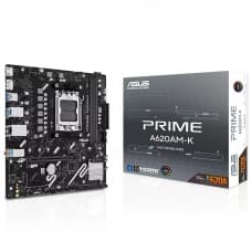 Placa Mãe Asus Prime A620AM-K, Chipset A620A, AMD AM5, MATX, DDR5, 90MB1GX0-M0EAY0