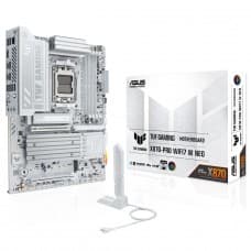 Placa Mãe Asus TUF Gaming X870-PRO WIFI7 W NEO, Chipset X870, AMD AM5, ATX, DDR5, Branca