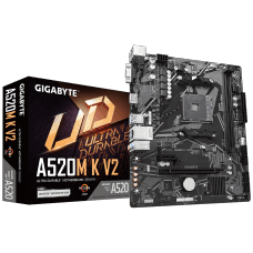 Placa Mãe Gigabyte A520M K V2, Chipset A520, AMD AM4, MATX, DDR4