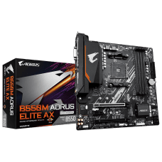 Placa Mãe Gigabyte B550M AORUS Elite AX, Chipset B550, AMD AM4, mATX, DDR4