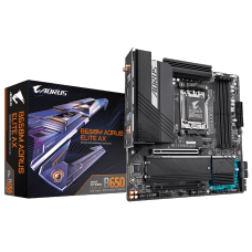 Placa Mãe Gigabyte B650M Aorus Elite AX, Chipset B650, AMD AM5, MATX, DDR5