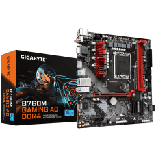 Placa Mãe Gigabyte B760M Gaming AC DDR4, Chipset B760, Intel LGA 1700, MATX, DDR4