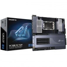 Placa Mãe Gigabyte W790 AI TOP, WiFi 7, Chipset W790, Intel LGA4677, E-ATX, DDR5