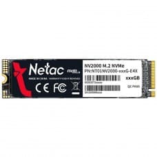 SSD Netac NV2000, 256GB, PCIe Gen3, M.2 NVMe, 2280, Leitura 2500MBs e Gravação 1000MBs, NT01NV2000-256-E4
