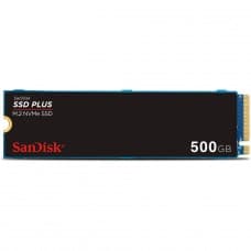 SSD SanDisk Plus, 500GB, M.2 NVMe PCIe 3.0, Leitura 2400MBs e Gravação 1500MBs, SDSSDA3N-500G-G26