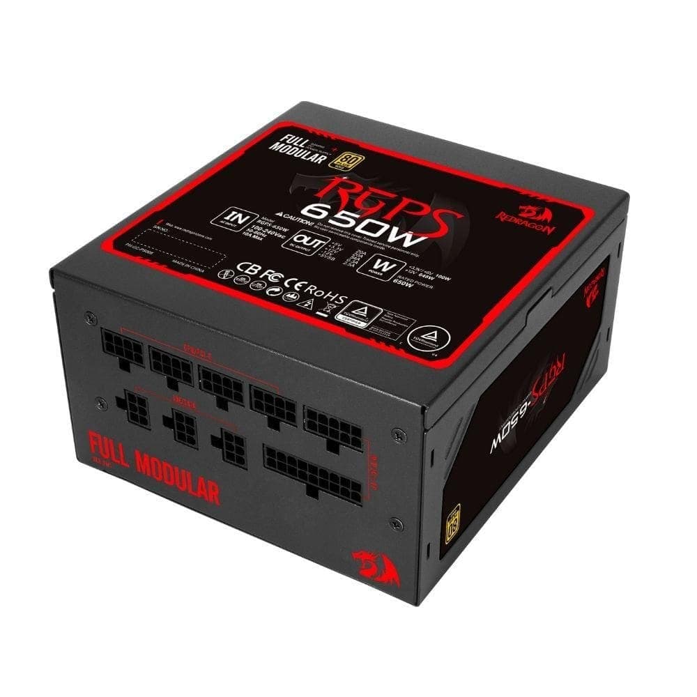 Fonte ATX 650W Redragon RGPS-650W RGPS Full Modelar