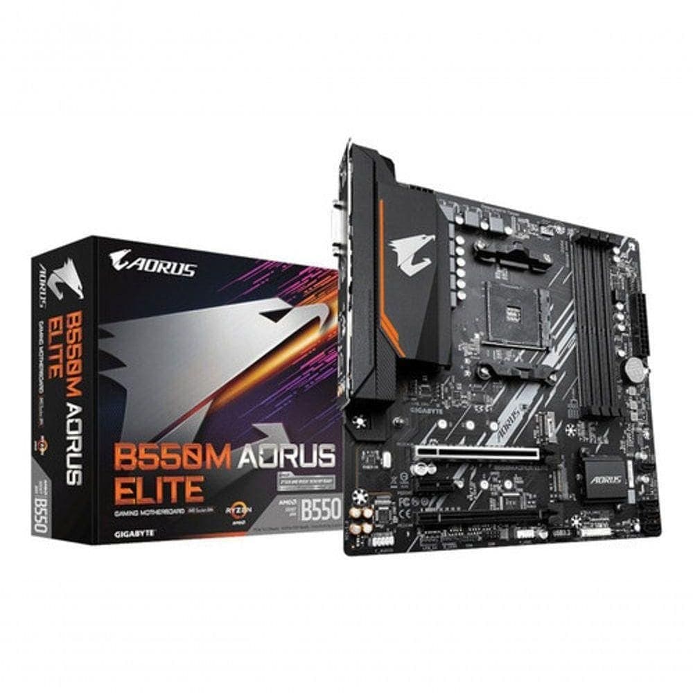 Placa-mãe B550M AORUS ELITE AMD AM4 DDR4 MATX com Chipset B550 Premium Colchões
