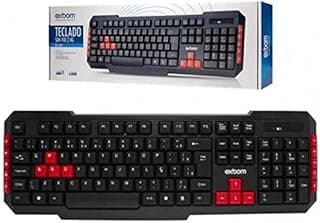 Teclado USB Wireless 2.4G ABNT2 Exbom BK-S380