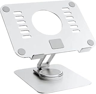 Suporte para Tablet Smartphone Celular de Mesa Ajustável Dobrável | Articulado, Antiderrapante, Rotação 360º, Resistente, Universal, Portátil