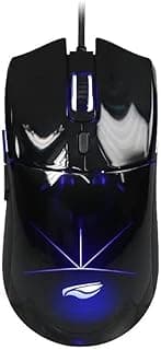 C3Tech Mouse Gamer com fio MG-340BK PRISM Preto 6 Scroll com Botão Lateral e Iluminação Multicores Cabo Nylon Ergonômico 6400DPI e funções macro