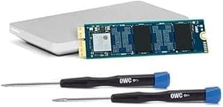 OWC Kit de atualização de SSD Aura N2 NVMe de 1 TB com gabinete Envoy Pro compatível com MacBook Pro com tela Retina (final de 2013 - meados de 2015) e MacBook Air (metade de 2013 a meados de 2017)
