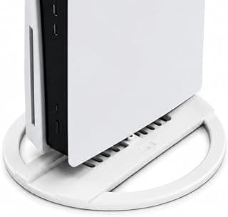 Suporte Vertical para PlayStation 5 Compatível com PS5 Slim, Fat e Pro, Base Antiderrapante Reforçada, Acessório Stand para Console Vertical com Encaixe Preciso, BRANCO
