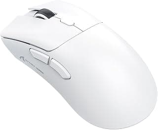 Mouse Gamer sem Fio Attack Shark R1 Ultraleve e design Ergonômico, Tri-Mode, 18.000 DPI, Sensor Óptico PAW3311, 6 Botões - Branco | Tri-mode, 18.000 DPI, Sensor Óptico Paw3311, 6 Botões
