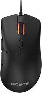Mouse Gamer Pcyes Hydrus Black Vulcan - 12400 DPI - RGB - 6 Botões - Pmghbv