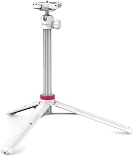 Mini Tripé e Bastão Ulanzi MT-44 p/Câmera e Smartphone, Extensível 12,7" a 43", Cabeça Esférica 360°, Montagem 1/4"