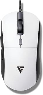 Mouse Gamer Force One Orion V2 Profissional, 20000 DPI, Sensor Sunplus 6662, Switches Huano 20M, 96g Leve, RGB 16.8 Milhões de Cores, Cabo Paracord, Branco