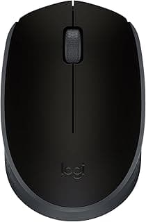 Mouse sem fio Logitech M170 com Design Ambidestro Compacto, Conexão USB e Pilha Inclusa - Preto