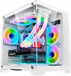 Computador Gamer Branco, Ryzen 7, 16GB DDR4, SSD 1TB, RTX 3050, Water Cooler RGB, Wi-Fi, Windows 11 Home 64 Bits