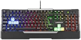 Teclado Gamer Semi Mecânico Preto Usb Warrior - TC208