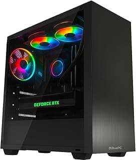 PC Gamer AURA by BluePC - AMD Ryzen 5 5600X, B550, Geforce RTX 5070 Ti 16GB, 16GB DDR4, SSD M.2 PCIe 1TB, Fonte 750W 80 Plus - PGBP-AUR114