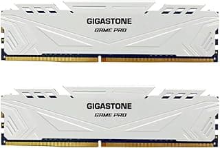 【RAM DDR5】 GIGASTONE Game Pro de 32 GB (2 x 16 GB) DDR5 6000 MHz PC5-48000 CL 40-40-76 Intel XMP 3.0 AMD Ryzen 1,3 V UDIMM 288 pin sem buffer sem ECC PC Desktop Memória al. Performance - branco